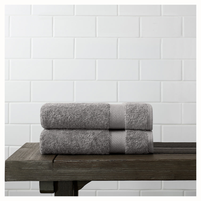 Boll & Branch Plush Hand Towels (pair) In Stone
