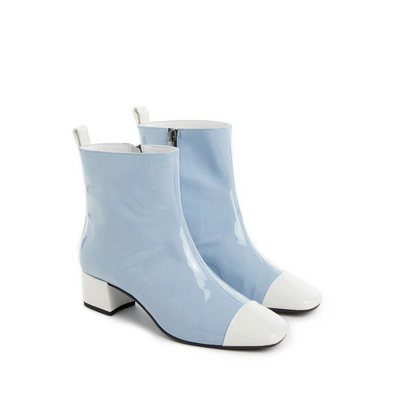 Shop Carel Estime Bis Leather Ankle Boots In Blue