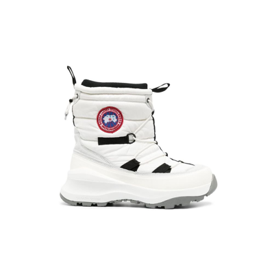 Shop Canada Goose White Toronto Quilted Boots