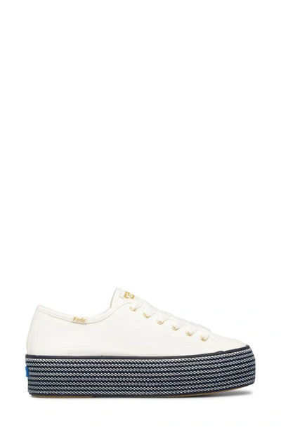 Shop Keds Triple Up Platform Sneaker In White/ Navy