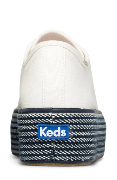Shop Keds Triple Up Platform Sneaker In White/ Navy