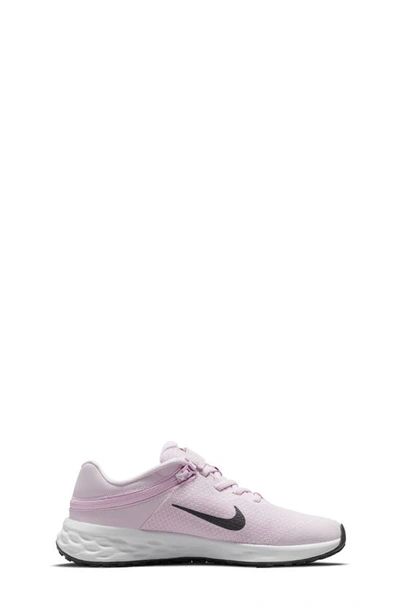 Shop Nike Revolution 6 Flyease Running Shoe In Pink Foam/ Black