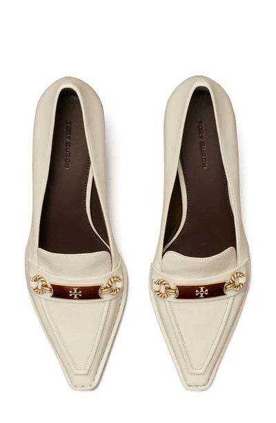 Shop Tory Burch Perrine Pointed Toe Pump In New Ivory