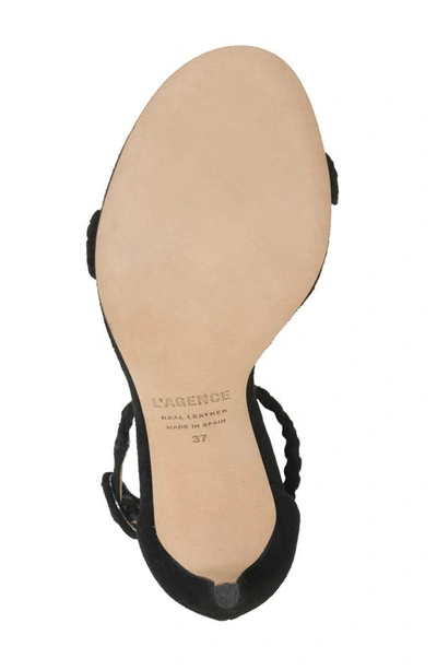 Shop L Agence Larissa Ankle Strap Sandal In Black