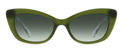 Shop Kate Spade Merida/g/s 9k 1ed Cat Eye Sunglasses In Green