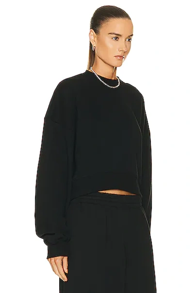Shop Wardrobe.nyc X Hailey Bieber Oversize Track Sweatshirt In Black