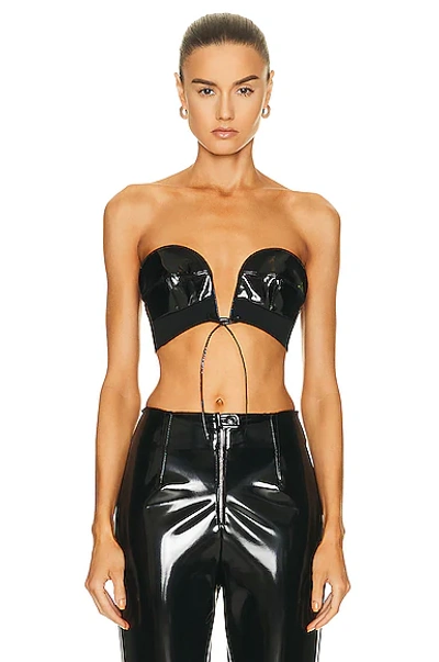 Shop Alaïa Molded Bustier In Noir