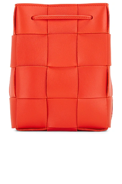Bottega Veneta Small Cross Body Bucket Bag In Sunburst & Gold