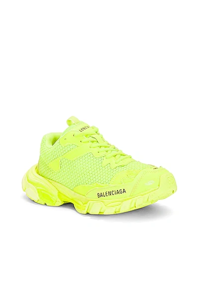 Shop Balenciaga Track .3 Sneaker In Fluo Yellow & Black