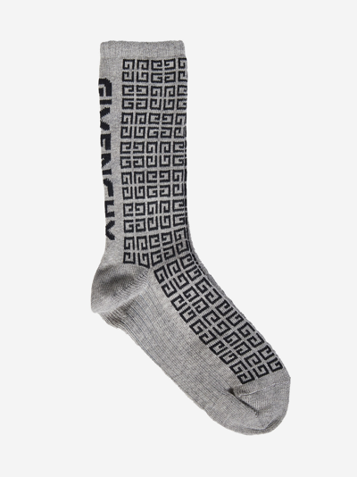 Shop Givenchy Kids Socks In Grey