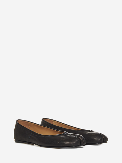 Shop Maison Margiela Tabi Ballet Shoes In Black