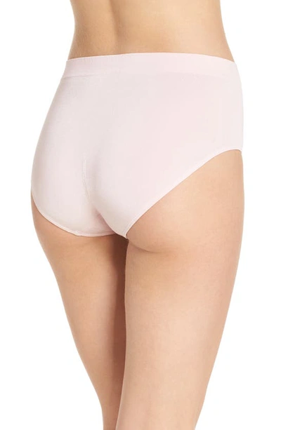 Wacoal B.smooth Seamless High-cut Briefs In Chalk Pink