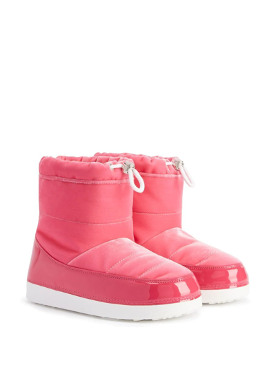 Shop Giuseppe Zanotti Gz-aspen Padded Boots In Pink