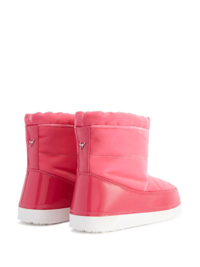 Shop Giuseppe Zanotti Gz-aspen Padded Boots In Pink