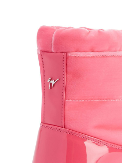 Shop Giuseppe Zanotti Gz-aspen Padded Boots In Pink