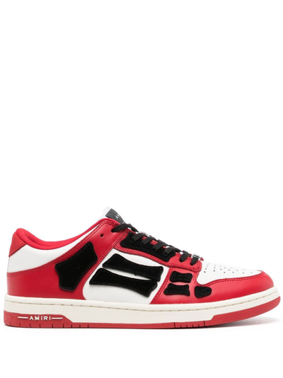 Shop Amiri Skel Low-top Sneakers In Rot