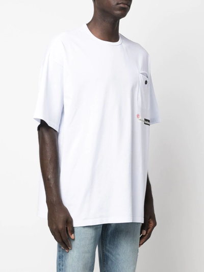 Incotex Logo-print Cotton T-shirt In Weiss