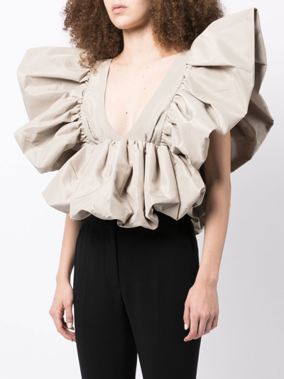 Kika Vargas Louise ruffled blouse xs