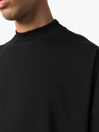 Shop Jil Sander Short-sleeved Cotton T-shirt In Schwarz