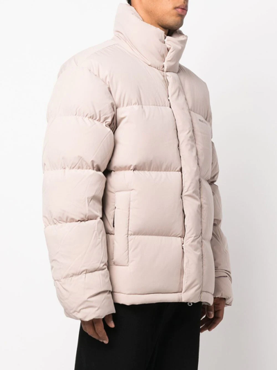 Shop Axel Arigato Halo Down Jacket In Nude