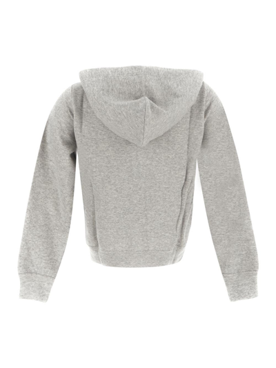 Shop Comme Des Garçons Play Grey Logo Hoodie