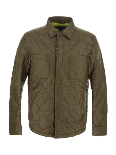 Shop Bpd Quilted Shirt Jacket In Green