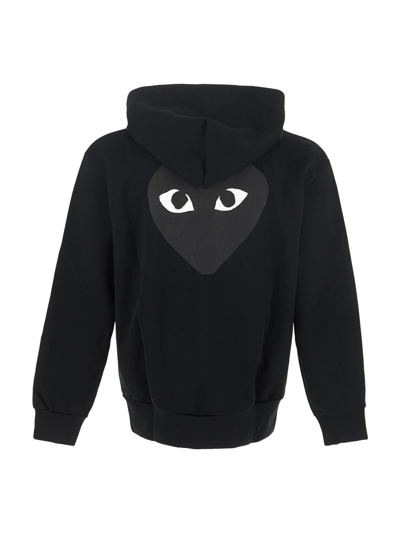 Shop Comme Des Garçons Play Black Logo Sweatshirt