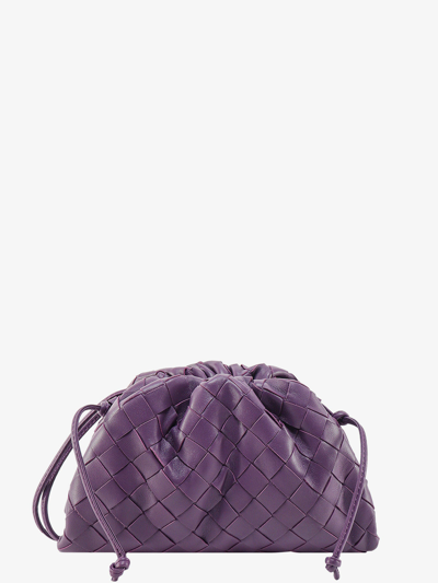 Shop Bottega Veneta Mini Pouch In Purple
