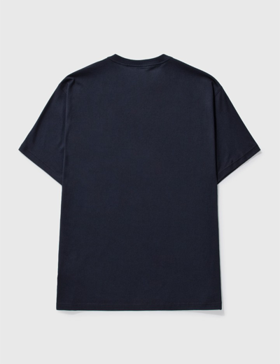 Shop Burberry Oak Leaf Crest Cotton Oversized T-shirt In Blue