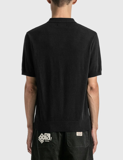 Shop Stussy Classic Ss Polo Sweater In Black