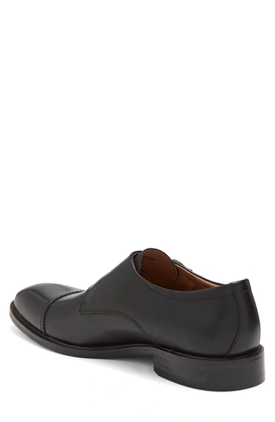 Winthrop Parklane Suede Double Monk Strap Shoe In Black