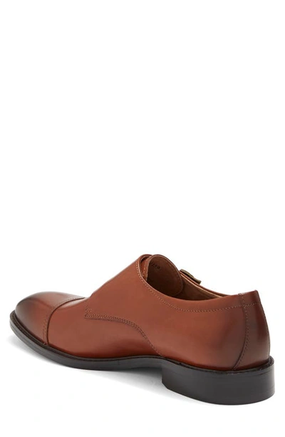 Winthrop Parklane Suede Double Monk Strap Shoe In Cognac