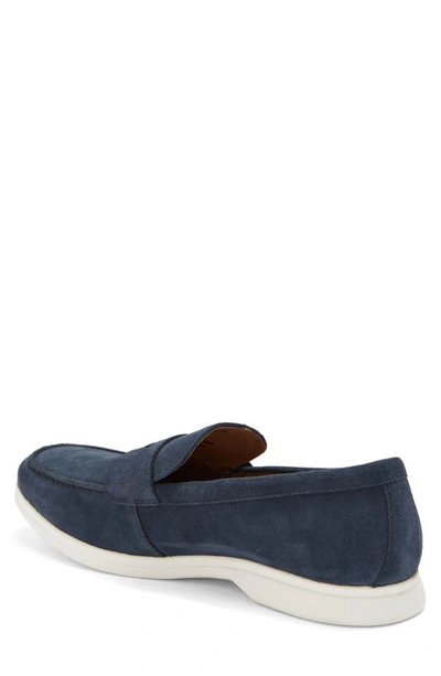 Shop Winthrop Palmdale Leather Loafer In Navy Suede