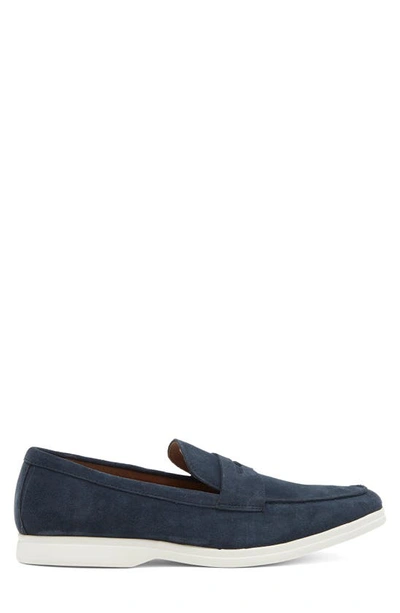 Shop Winthrop Palmdale Leather Loafer In Navy Suede