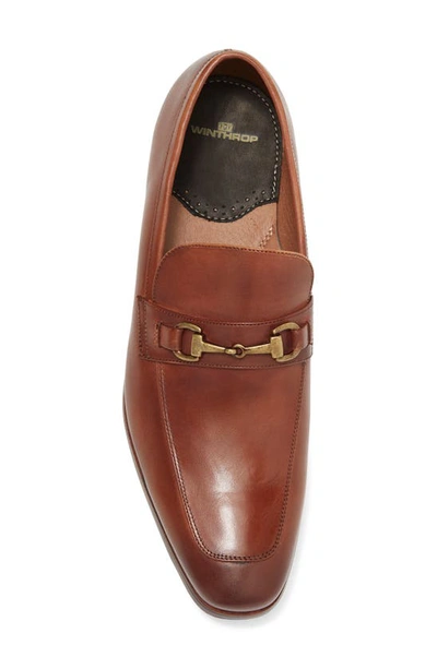 Winthrop Sherman Bit Strap Loafer In Cognac