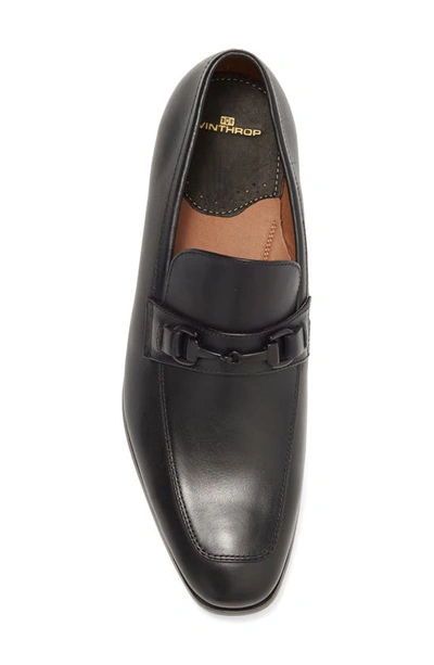 Winthrop Sherman Bit Strap Loafer In Black