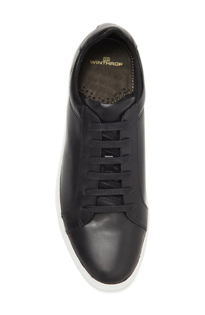 Shop Winthrop Clay Leather Sneaker In Black