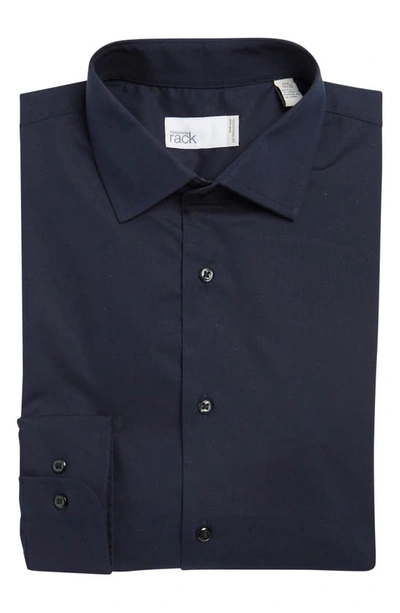 Shop Nordstrom Rack Non-iron Traditional Fit Shirt In Navy Blazer