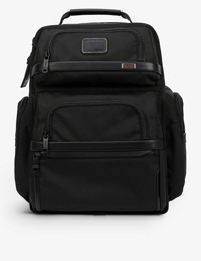Shop Tumi Men's Black Logo-patch Woven Backpack