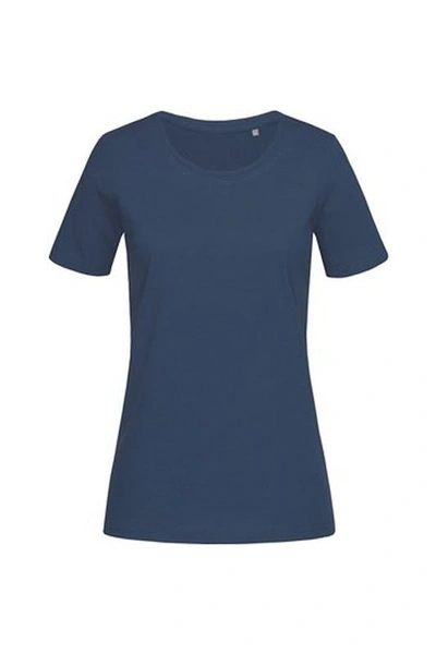 Shop Stedman Womens/ladies Lux T-shirt In Blue