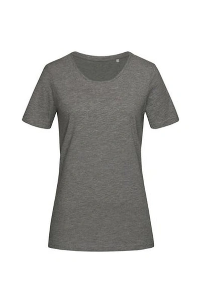 Shop Stedman Womens/ladies Lux T-shirt In Grey