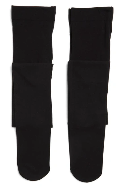 Nordstrom Rack Opaque Tights In Black