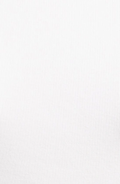 Veronica Beard Theresa Ruched Mock Neck Top In White