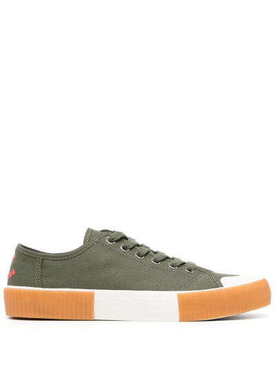 Shop Ps By Paul Smith Embroidered-logo Sneakers In Green