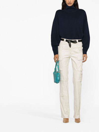 Isabel Marant Slim-cut Cargo Trousers In Nude
