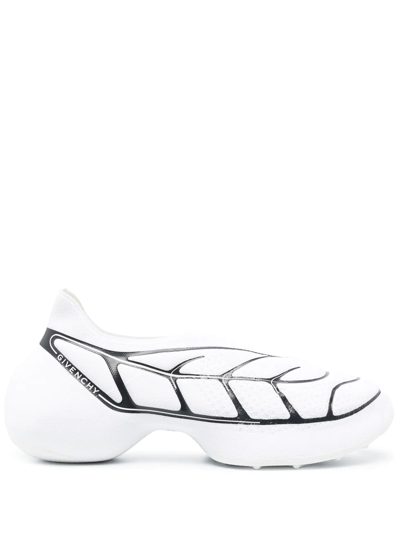 Shop Givenchy Tk-360 + Mesh Sneakers In White