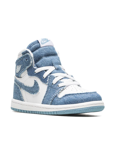 Shop Jordan 1 Retro High Og "denim" Sneakers In Blue