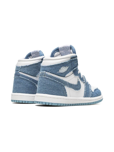 Shop Jordan 1 Retro High Og "denim" Sneakers In Blue