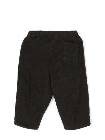 Shop Bonpoint Corduroy Straight-leg Trousers In Black
