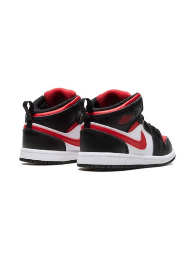 Shop Jordan Air  1 Mid "alternate Bred Toe" Sneakers In Black